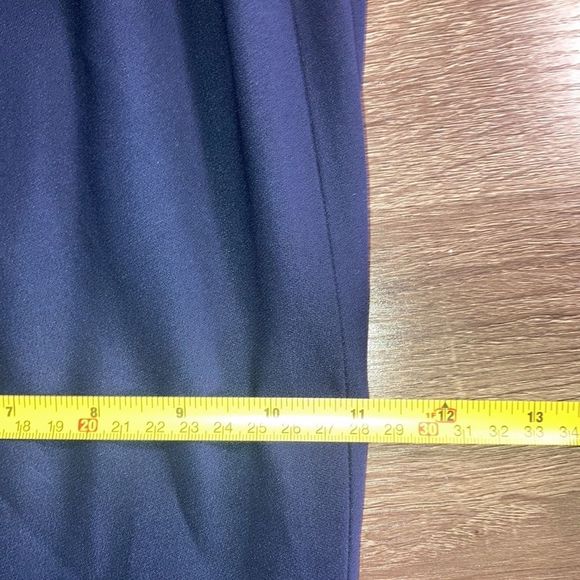 Womens Medium Navy Blue St. John Trouser Pants - Picture 8 of 12
